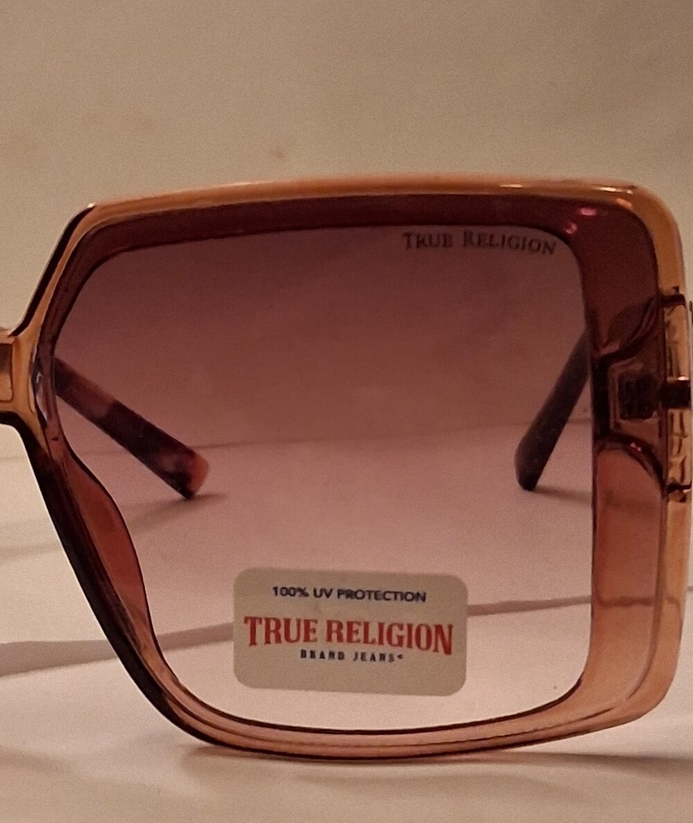 True Religion Amber Gradient Oversized Square Sunglasses - NWT - Picture 6 of 6